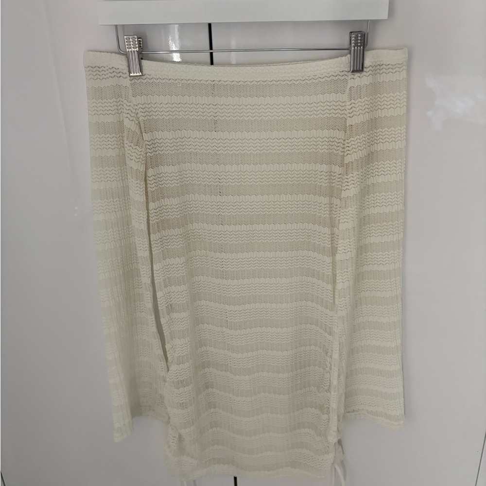 Cream Knit Bikini Cover up